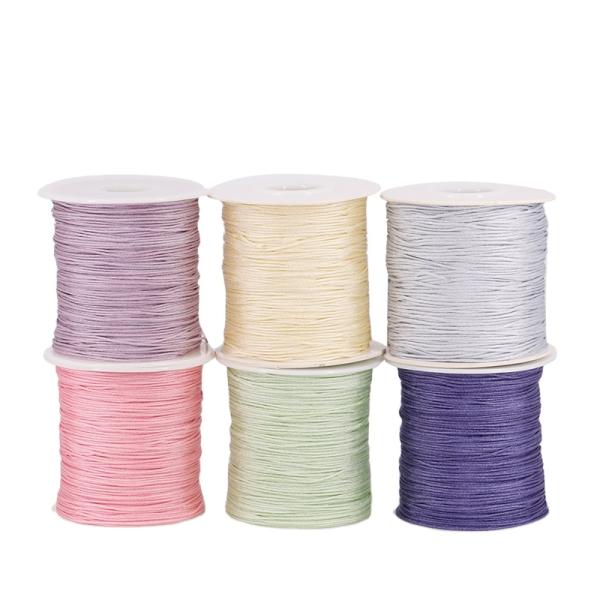 120m 0.8mm Jade Silk Thread Nylon Chinese Knot Line for Jewelry Making and Beading