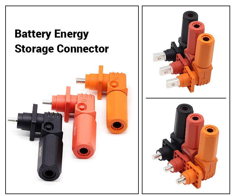 Nylon Shell Single Core Energy Storage Plug Connector 65A 80A 125A