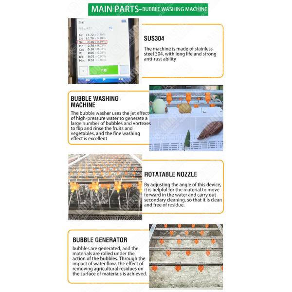 Ss304 1500kg/H Fruit And Vegetable Processing Machine