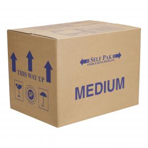 China Medium Sized Cardboard Storage Box For Paperback Books Pots And Pans on sale