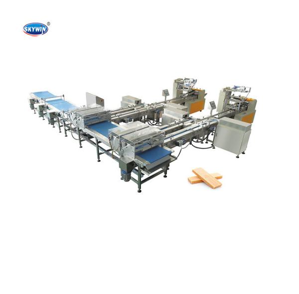 Quality Multi Function Chocolate Wafer Packing Machines Automatic Biscuit Cookie Packaging Line With Tray for sale