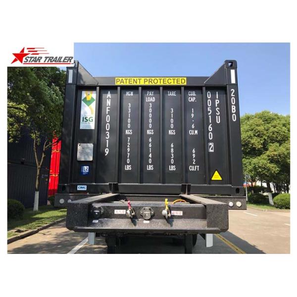 Transport Container Skeletal Container Trailer 3 Axles Lightweight Heavy Capacity