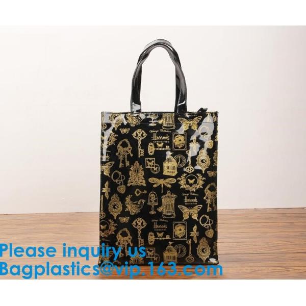 Pvc Clear Stadium Zippered Security Beach Tote Bag,Colorful Summer Hologram Pvc Laser Holographic Bag Women Tote Shoppin