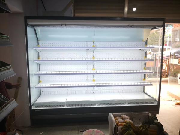Quality Energy-Saving Open Display Refrigerated Cabinet for Supermarket with Danfoss Expansion Valve for Dairy Products for sale