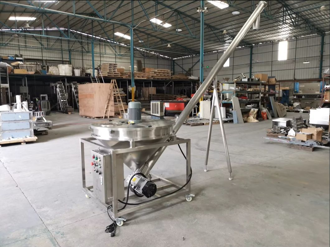 Continuous Dry Powder Conveying Inclined Auger Feeding Loader Auger Feeder