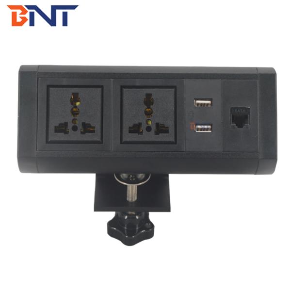 competitive price supply the bracket for office table movable fix on desk socket outlet