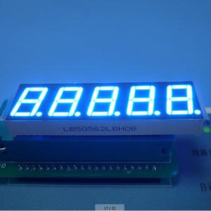 Wholesale Ultra Blue 5 Digit 7 Segment Display Eco Friendly Custom 100 mcd 0.56&quot; from china suppliers