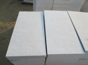 China Snow White Quartzite Tiles Quartzite Pool Coping Stone Flamed Surface Natural Stone Wall Tile on sale