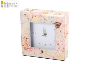 China Lightweight Rectangle Mirrored Table Clock For Living Room Decor on sale