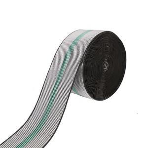 Wholesale Strong 3 Inch Sofa Elastic Webbing 70mm Width Grey Color With Green Lines from china suppliers