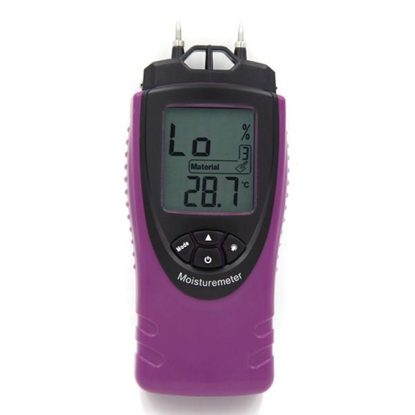 Quality Digital Wood Moisture Meter Wood Humidity Bamboo Timber Building Materials Moisture Tester Temperature Moisture Tester for sale