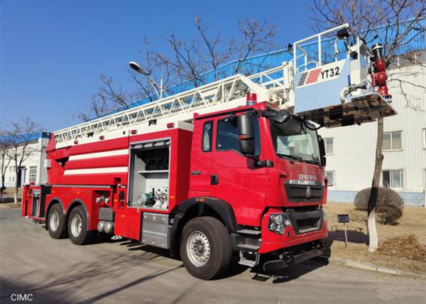 Quality CCC Certificated Aerial Work Platform Fire Rescue Vehicles with 30m Aerial Ladder for sale