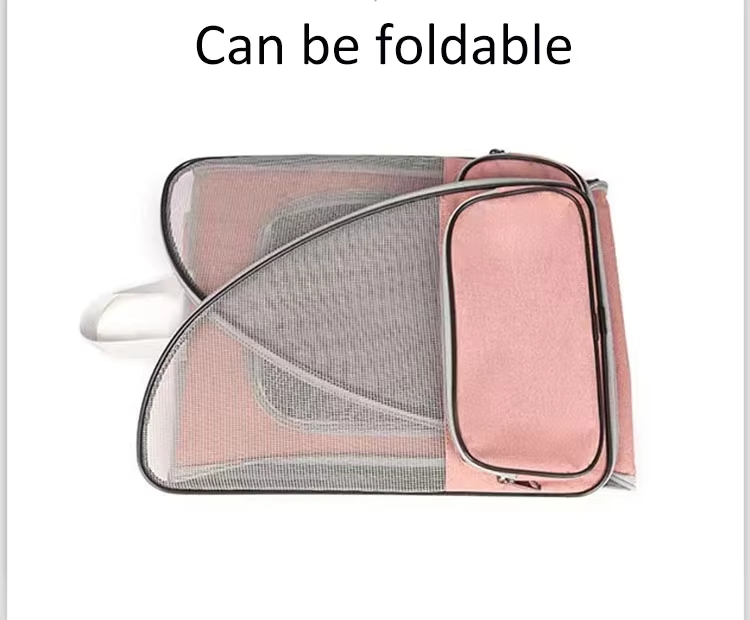 Semi Circle Pet Backpack Carriers Extendable Collapsible Cat Carriers OEM With Safety Straps