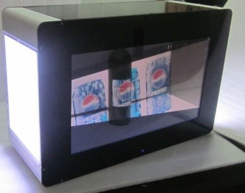 Quality Brightness Transparent LCD showcase HDMI interface For Advertising for sale
