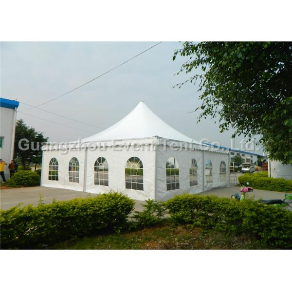 pvc outdoor exhibition 6x6m pagoda tent with pvc windows sale