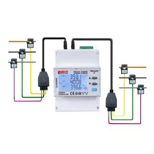 EM4374 power analyzer three phase rogowski coil meter