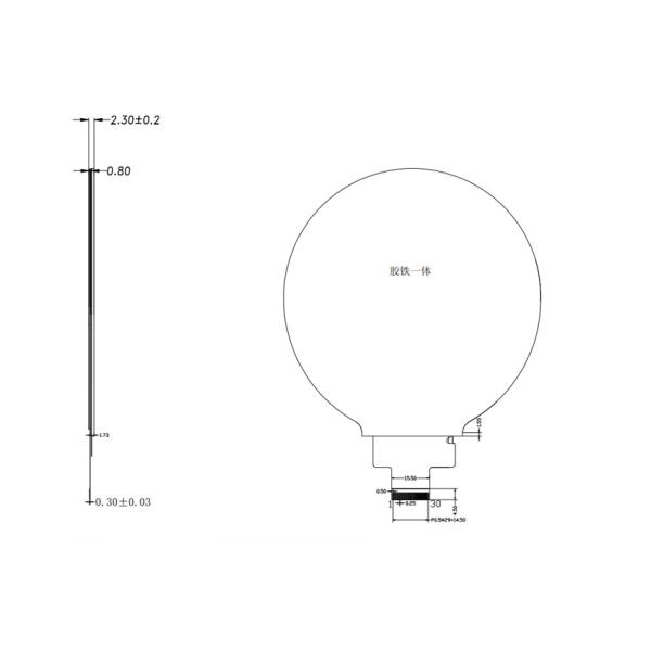 4-inch HDMI TFT LCD display  720×720 circular TFT LCD with MIPI interface PCAP