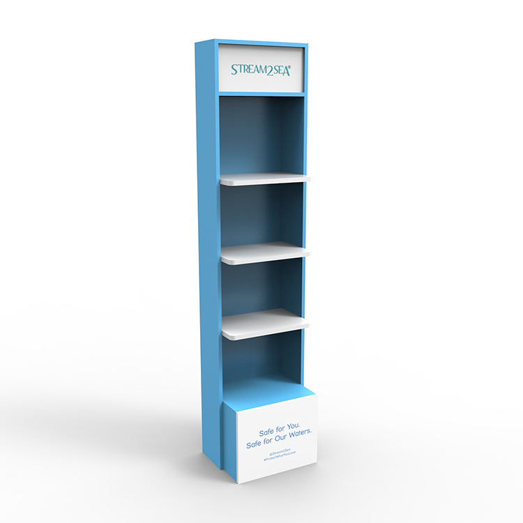Retail Store Bread Display Stand Floor Standing Display Unit With Custom Logo