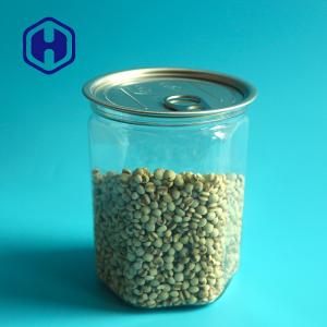 Wholesale Hexagonal 520ml Bpa Free Easy Open PET Empty Plastic Can For Food Bulk Packaging from china suppliers