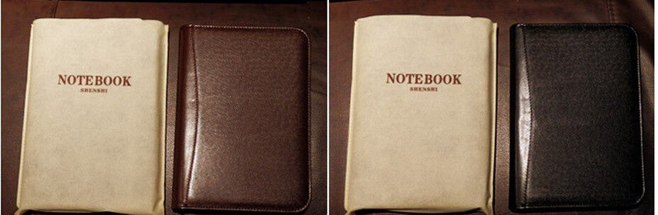 Pu Leather Manager folder notebook with zipper and Calculator