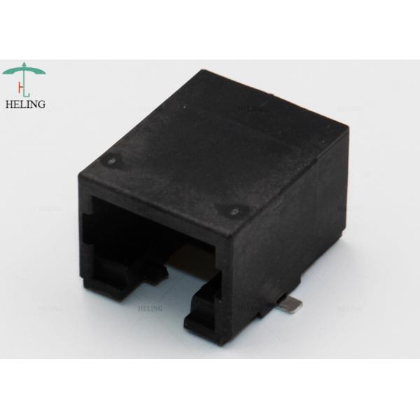RJ45 Waterproof Tab Up Female Lan SMT Connector Through Hole Low Profile