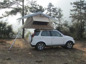 China 2.3m Ladder Family Size Roof Top Tent Easy To Open With Shoe Bag / Large Window on sale