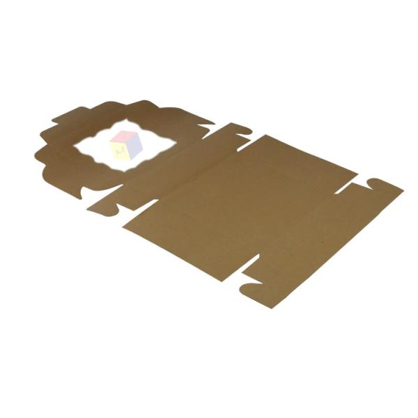 Kraft Paper Food Grade Bakery Cake Box Packaging With Clear Pvc Window