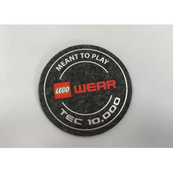 High Density Silicone Unique Iron On Patches Felt Fabric Labels Custom Logo Printing