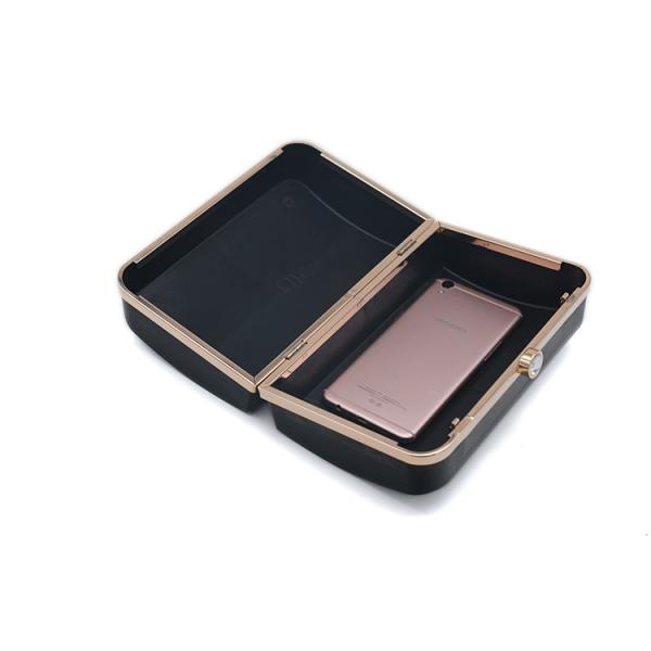 254g Electroplating Big Makeup Box Clutch Frames With Handle