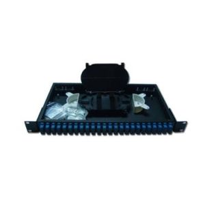 Wholesale 1U Rack Mount Fiber Optic Patch Panel 48 Port FC/SC/LC/ST from china suppliers