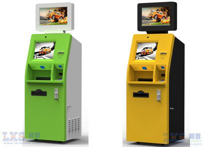 Quality A4 Laser Printer Dual Screen Health Kiosk Machine , Automated Kiosk Touch Screen for sale