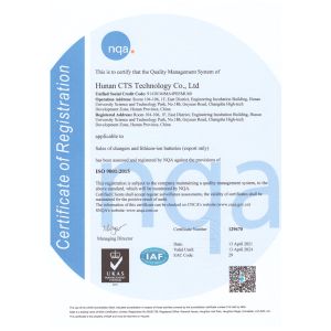 Hunan CTS Technology Co,.ltd Certifications