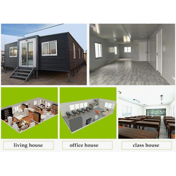 40 ft Expandable Container House With 2 Bedrooms Living Room Kitchen Bathroom