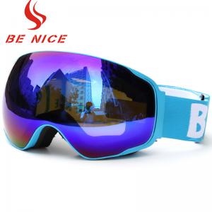 CE FDA Approved Photochromic Snow Goggles , Women'S Otg Ski Goggles For Night Time