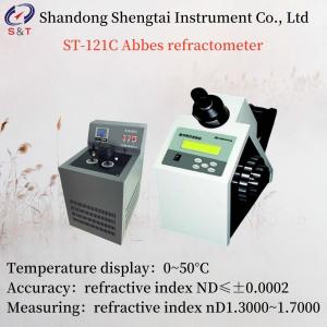 Wholesale Temp Display 0~50°C Abbes Refractometer Refractive Index Tester sugar detection from china suppliers