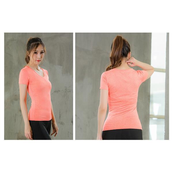 Ladies Boat Neck Solid Color Soft Light Sweat Front Knot Sport T-Shirt