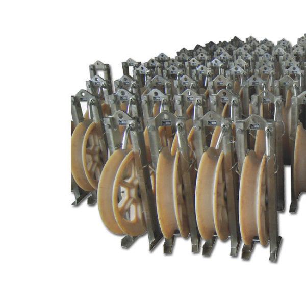 Single Sheave Rope Pulley Block Transmission Line Stringing Tools 5-55kN Rated Load