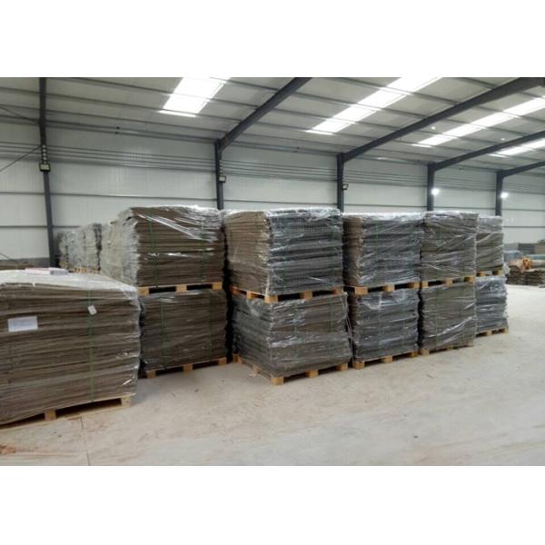 Galfan Welded Mesh Military Barrier 75x75mm Brown Gabion Wall