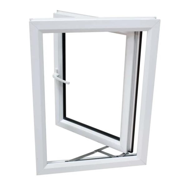 Latest Design Hurricane Impact Glass Casement Window With Mosquito Net High Energy Efficiency Adjustable Ventilation