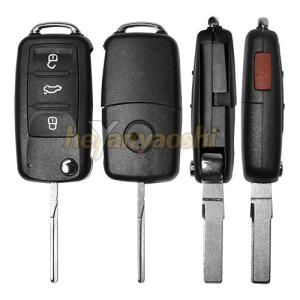 Wholesale Vw 4 Buttons Smart Key Shell with Emergency Key Insert from china suppliers
