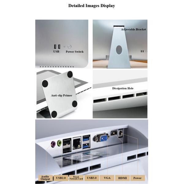 18.5 Inch Core I3 I5 I7 Led Aio Monoblock Barebone Touch All In One Pc For Designers