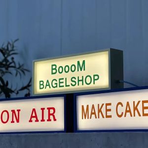 Buy cheap Mobile charging store light box replaceable panel desktop logo signboard from wholesalers