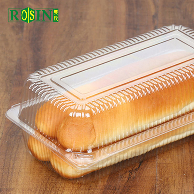 Customized Plastic Bakery Packaging Disposable Plastic Bakery Boxes With Lid