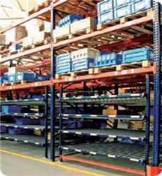 FIFO Warehouse Carton Flow Rack / Gravity Flow Racking Systems For Tobacco Industry