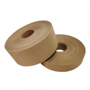 Wholesale Water Activated Brown Kraft Wrapping Paper Tape For Carton Case Box Sealing from china suppliers