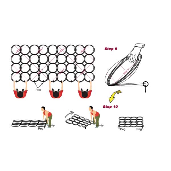 Mzp Type Putanka Anti Tank Meta Wire Nconspicuous Obstacles Low Visibility Wire Net For Defense Barrier