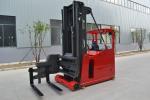 Seated type 1.5t electric 3-way pallet stacker with lithium battery optional for