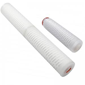 China 0.1-100micron 10inch 20inch 30inch PP Pleated Filter Cartridge for Ozone Water Purifier on sale