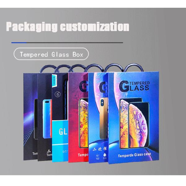 Embossing Blister Mobile Accessories Screen Protector Packaging Boxes Design