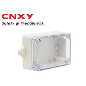 Wholesale 0.1 Kg Flanged Plastic Box , Clear Waterproof Enclosure ABS Material from china suppliers